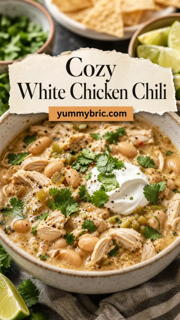 Cozy White Chicken Chili for Fall Dinner