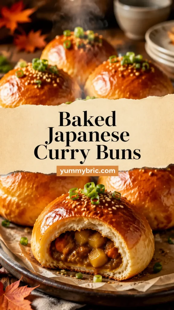 Baked Japanese Curry Buns for Fall Snack