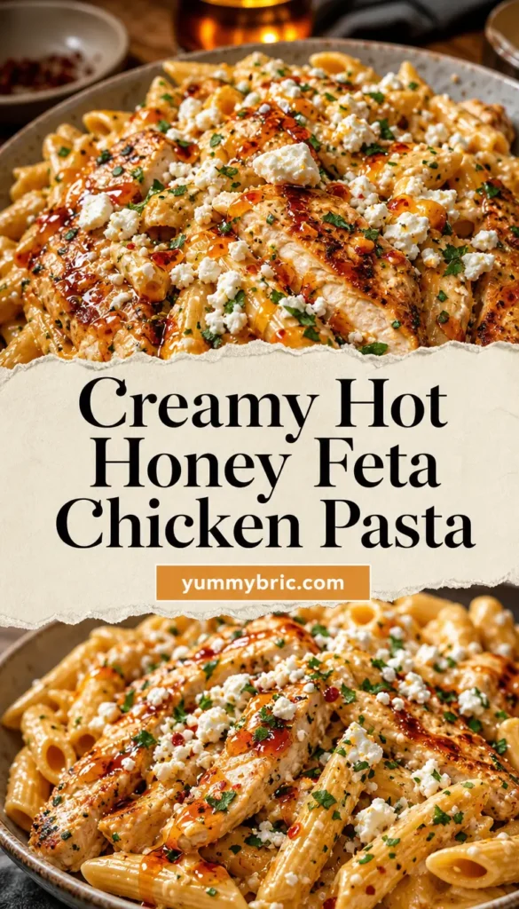 Creamy Hot Honey Feta Chicken Pasta