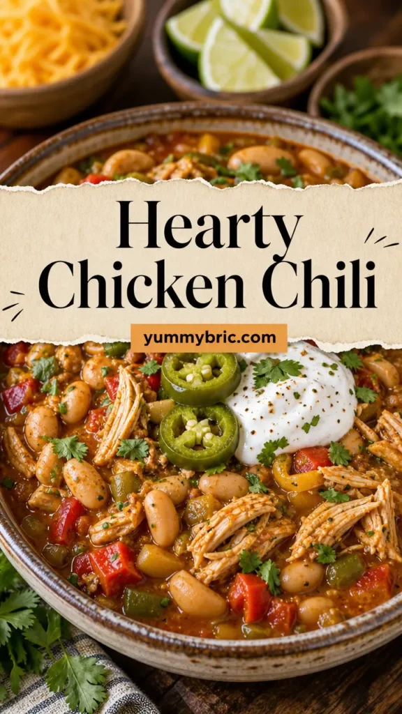 Crockpot Chicken Chili with White Beans