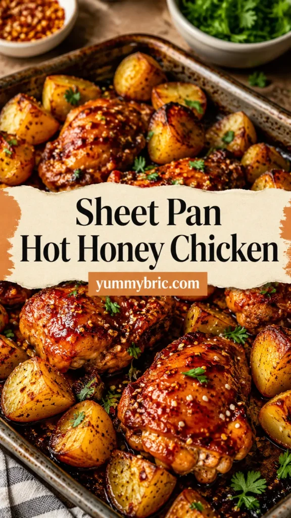 Sheet Pan Hot Honey Chicken and Potatoes