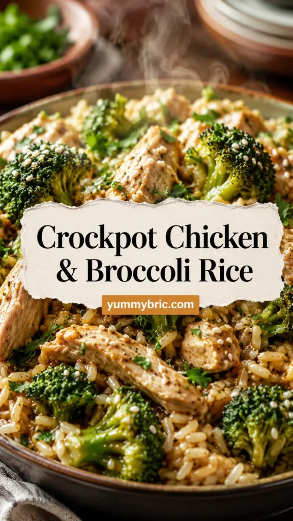Crockpot Chicken and Broccoli Rice Dinner