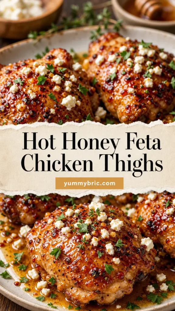 Hot Honey Feta Chicken Thighs for Cozy Dinner
