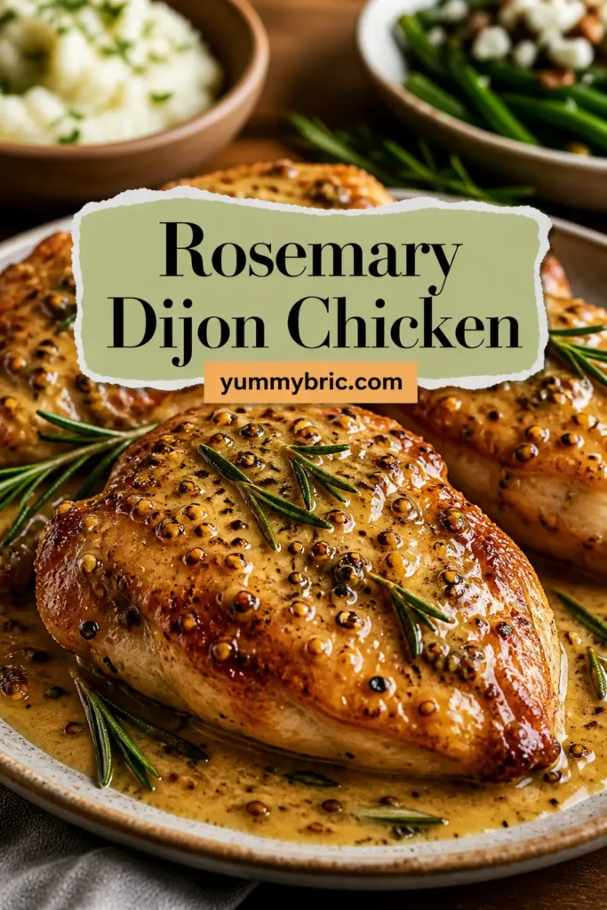 Rosemary Dijon Chicken | Chicken breast dinners, Chicken dishes recipes, Rosemary chicken recipe