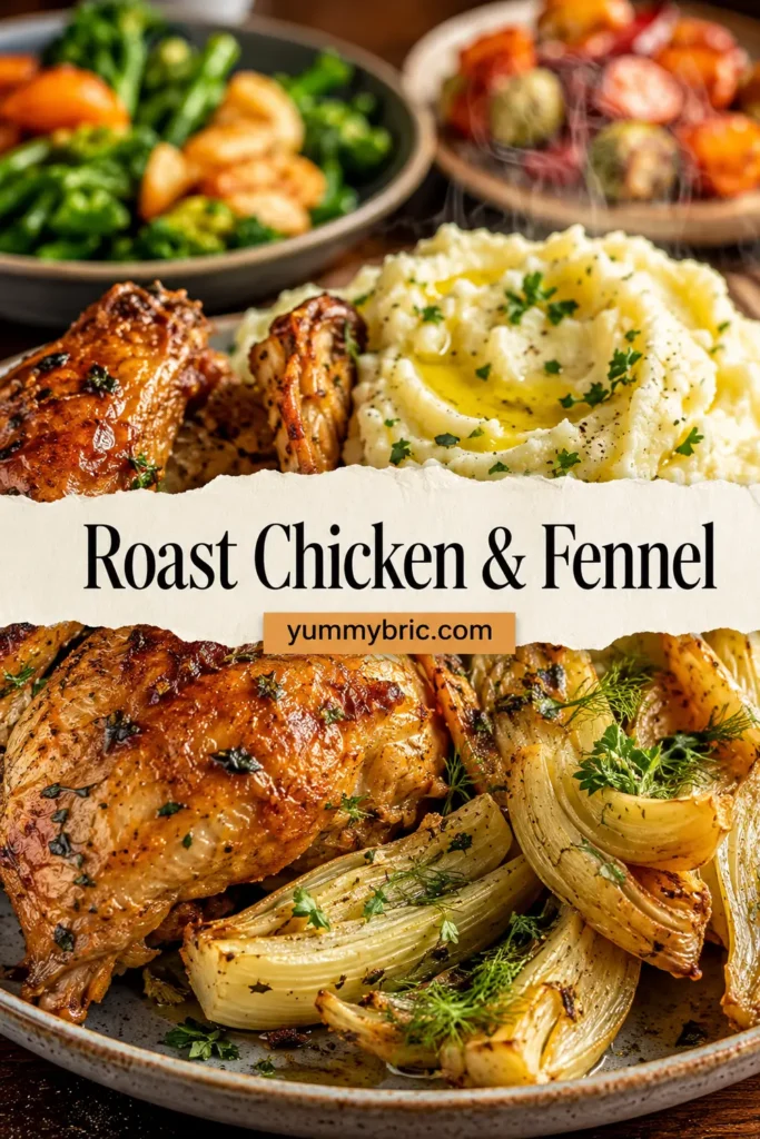 Roast Chicken and Fennel with Mashed Potatoes | Tried and True Recipes
