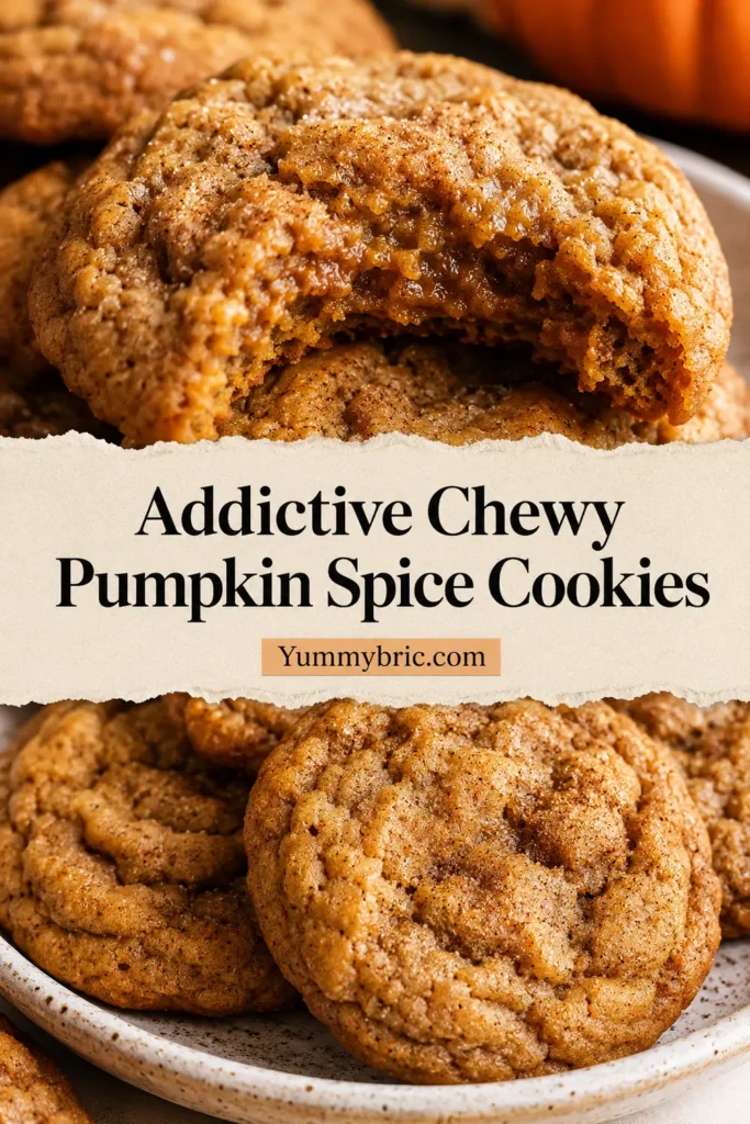 Addictive Chewy Pumpkin Spice Cookies
