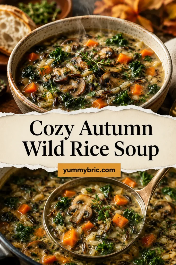 Cozy Autumn Wild Rice Soup