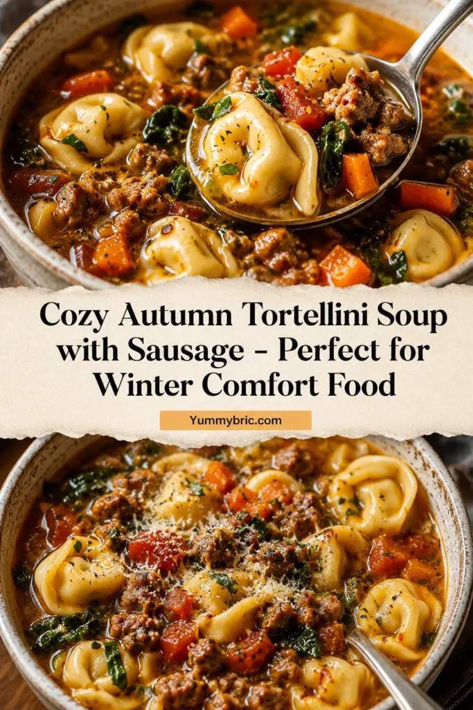 Cozy Autumn Tortellini Soup with Sausage - Perfect for Winter Comfort Food