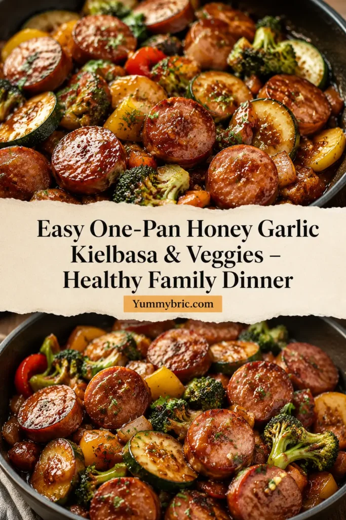 Easy One-Pan Honey Garlic Kielbasa & Veggies – Healthy Family Dinner