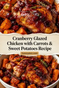 Cranberry Glazed Chicken with Carrots & Sweet Potatoes Recipe