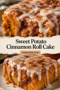 Sweet Potato Cinnamon Roll Cake