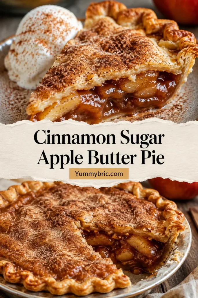 Cinnamon Sugar Apple Butter Pie