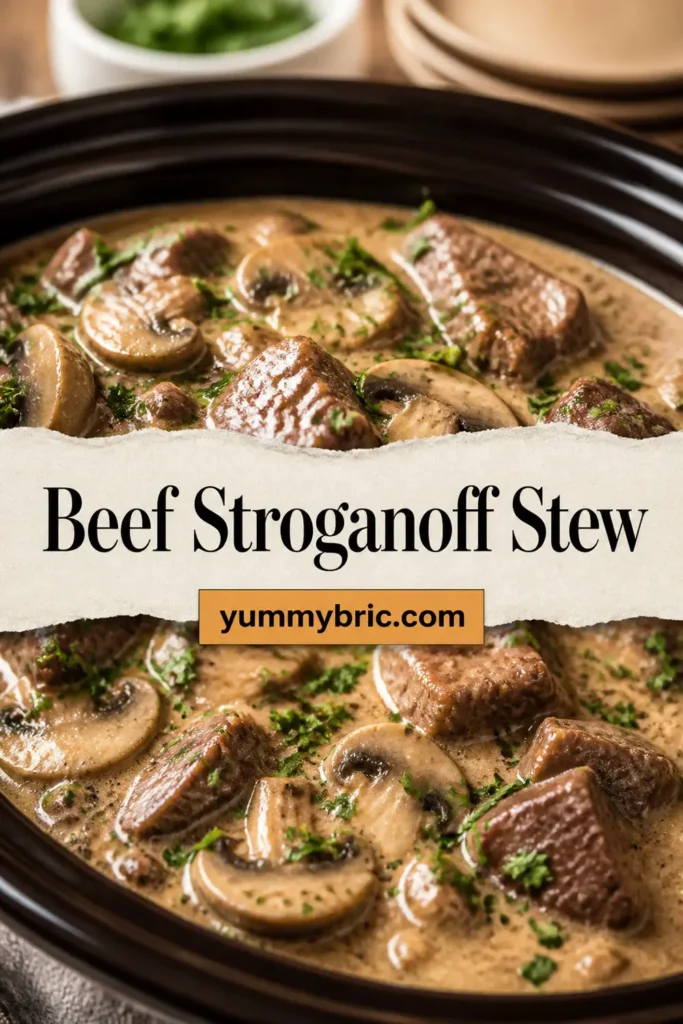 Slow Cooker Beef Stroganoff Stew