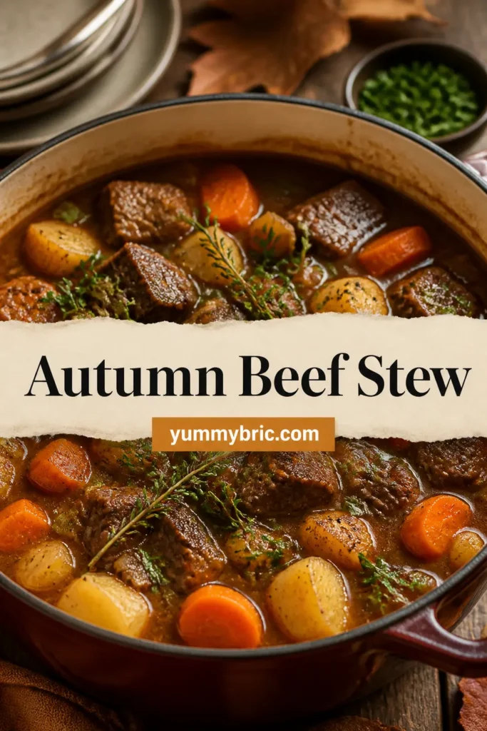 One-Pot Autumn Beef Stew – Cozy Fall Dinner Recipe