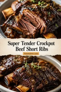 Super Tender Crockpot Beef Short Ribs