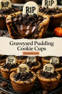 Graveyard Pudding Cookie Cups
