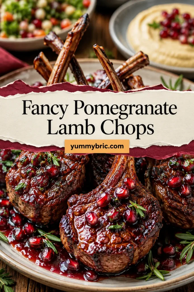 Fancy Pomegranate Lamb Chops