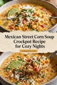Mexican Street Corn Soup Crockpot Recipe for Cozy Nights