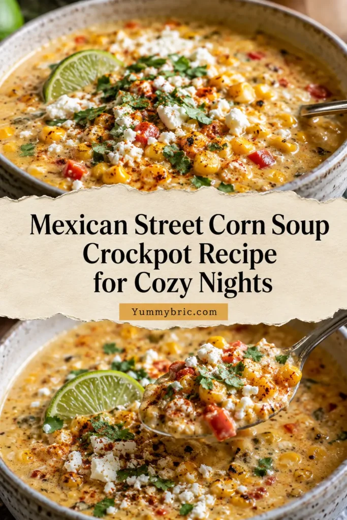 Mexican Street Corn Soup Crockpot Recipe for Cozy Nights