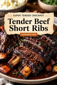 Super Tender Crockpot Beef Short Ribs