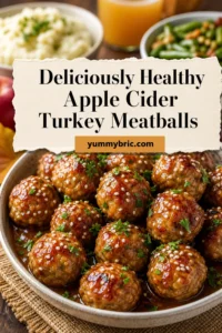 Deliciously Healthy Apple Cider Turkey Meatballs for Fall Feasts