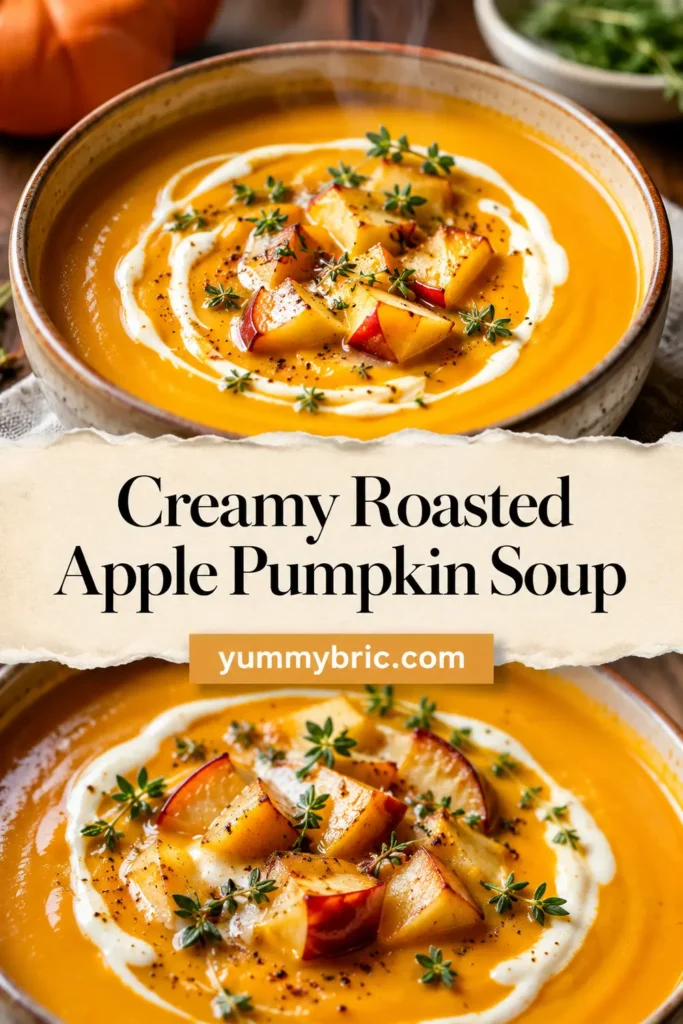 Creamy Roasted Apple Pumpkin Soup