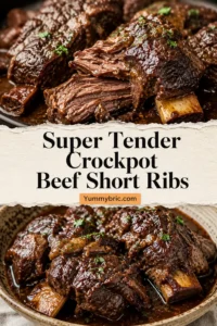 Super Tender Crockpot Beef Short Ribs