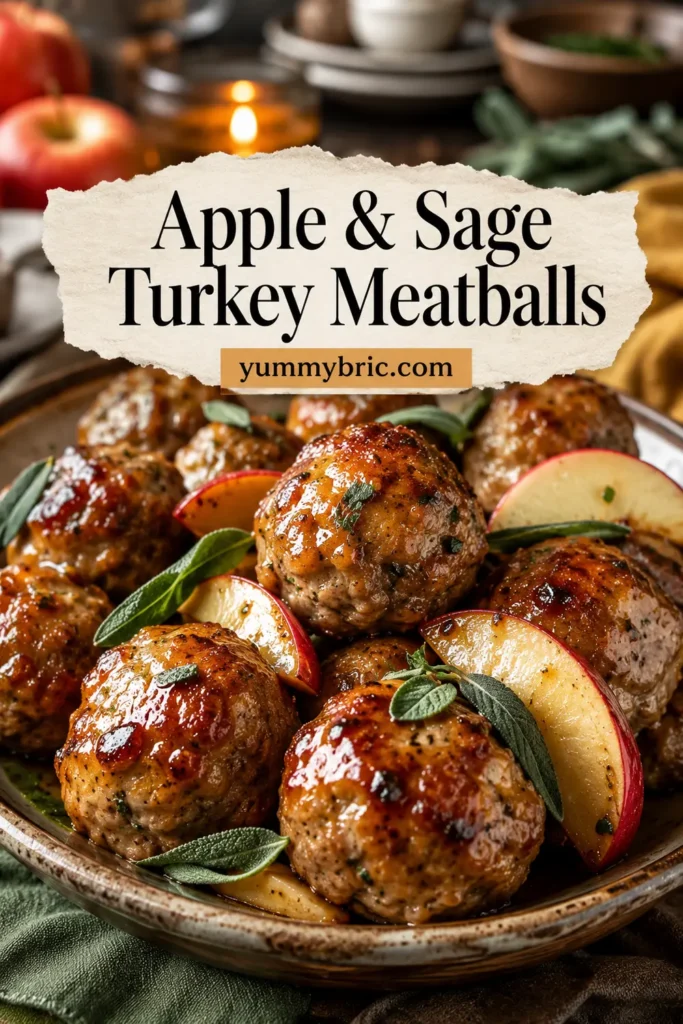 Apple and Sage Turkey Meatballs – Perfect for Fall