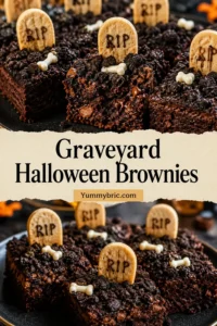 Graveyard Halloween Brownies