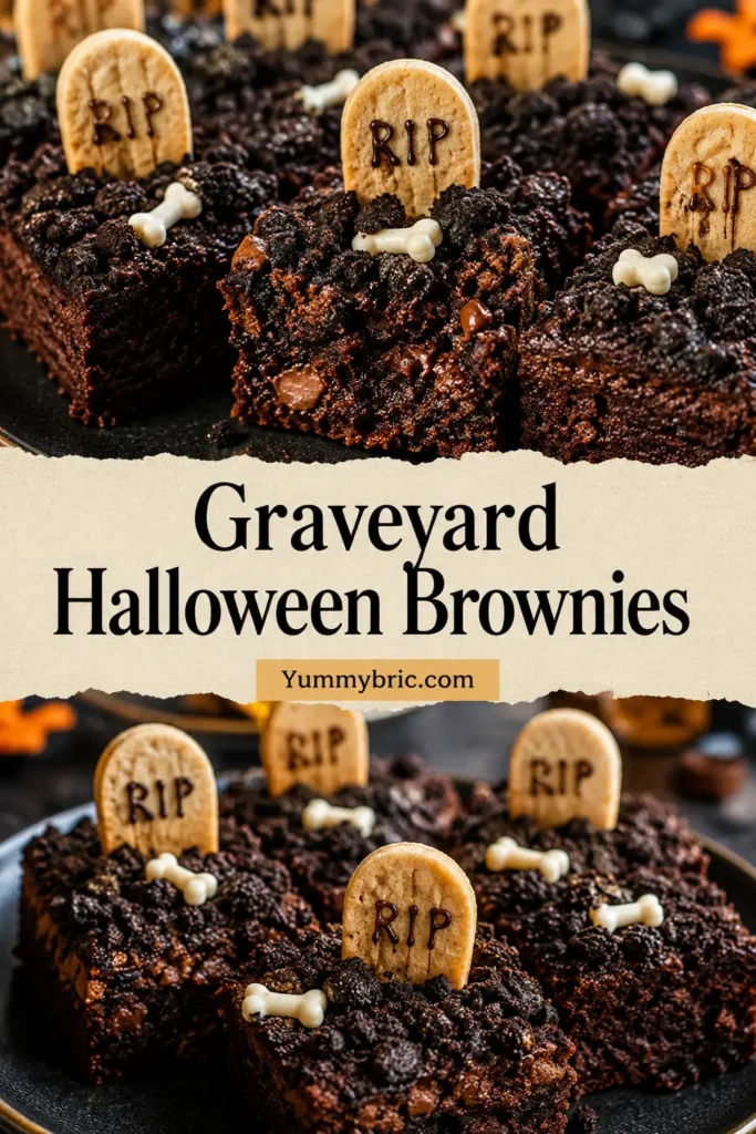 Graveyard Halloween Brownies