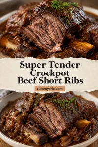 Super Tender Crockpot Beef Short Ribs