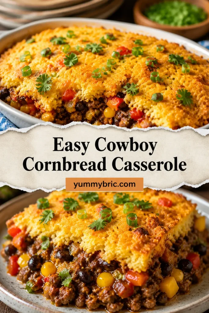 Easy Cowboy Cornbread Casserole | Practically Homemade