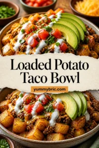 Loaded Potato Taco Bowl for easy dinners that actually feel satisfying