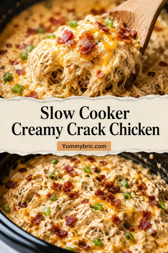 Slow Cooker Creamy Crack Chicken