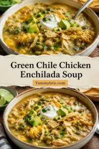 Green Chile Chicken Enchilada Soup