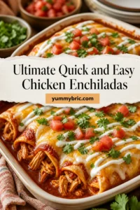 Ultimate Quick and Easy Chicken Enchiladas Recipe for Dinner!