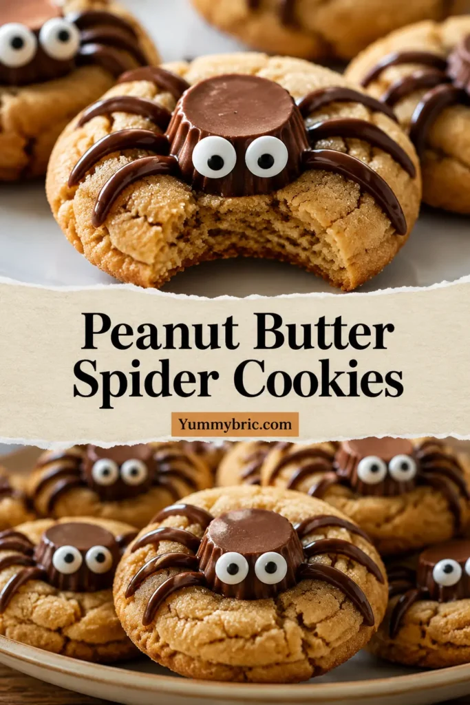 Peanut Butter Spider Cookies