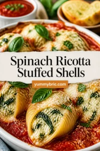 Easy Spinach Ricotta Stuffed Shells