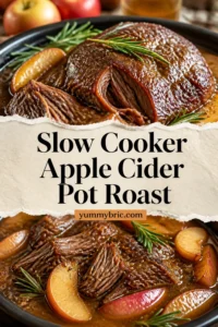 Slow Cooker Apple Cider Pot Roast Recipe Easy and Perfect for Fall Meals