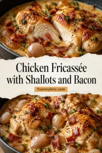 Chicken Fricassée with Shallots and Bacon