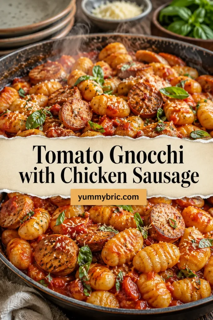 One Pan Tomato Gnocchi with Chicken Sausage | Ambitious Kitchen