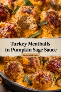 Turkey Meatballs in Pumpkin Sage Sauce
