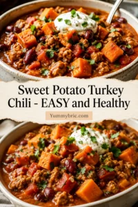 Sweet Potato Turkey Chili - EASY and Healthy
