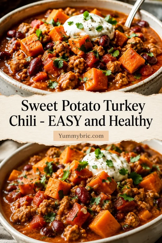Sweet Potato Turkey Chili - EASY and Healthy