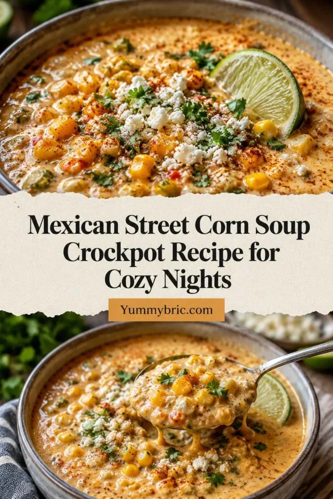 Mexican Street Corn Soup Crockpot Recipe for Cozy Nights