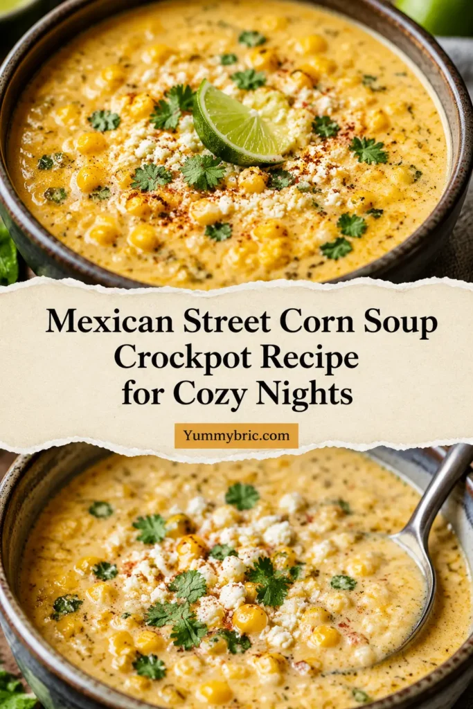 Mexican Street Corn Soup Crockpot Recipe for Cozy Nights