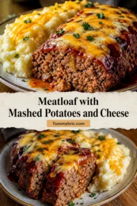 Meatloaf with Mashed Potatoes and Cheese