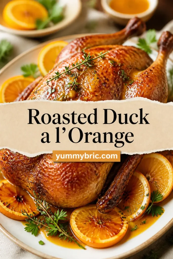 Roasted Duck a l’Orange. Recipe – Orange Duck Recipe