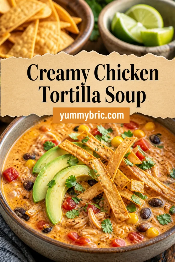 Creamy Chicken Tortilla Soup