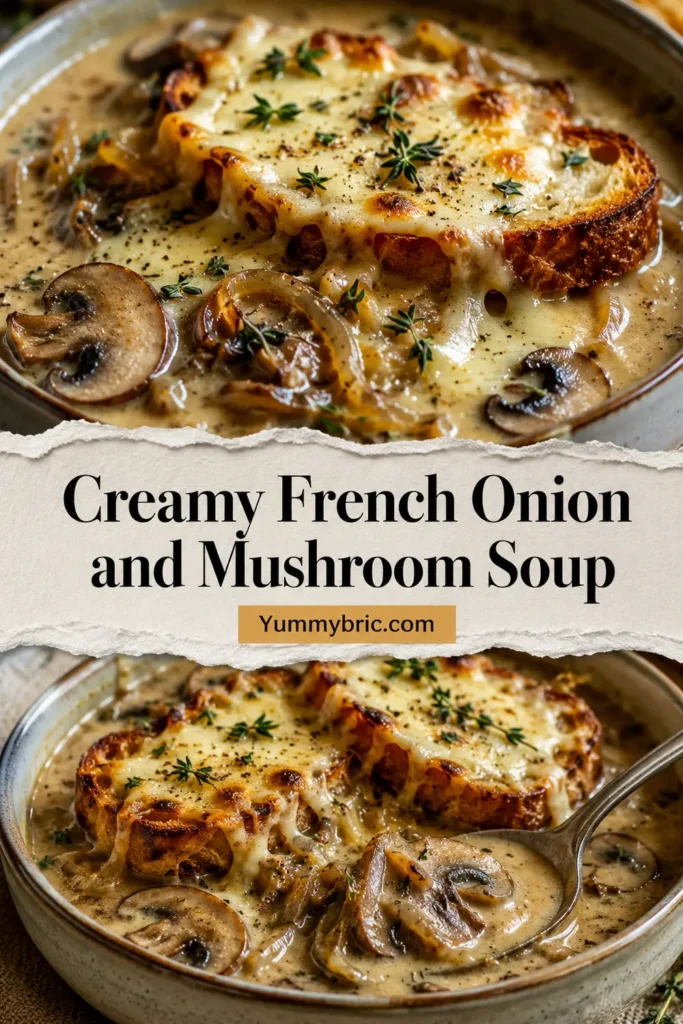Creamy French Onion and Mushroom Soup